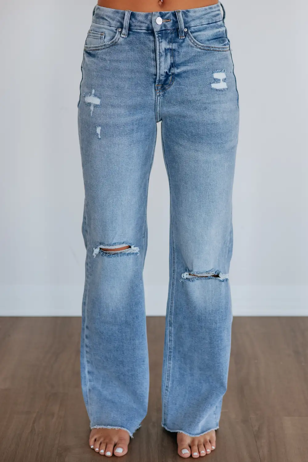 Women's Ultra High Rise Wide Leg Long Length Jeans
