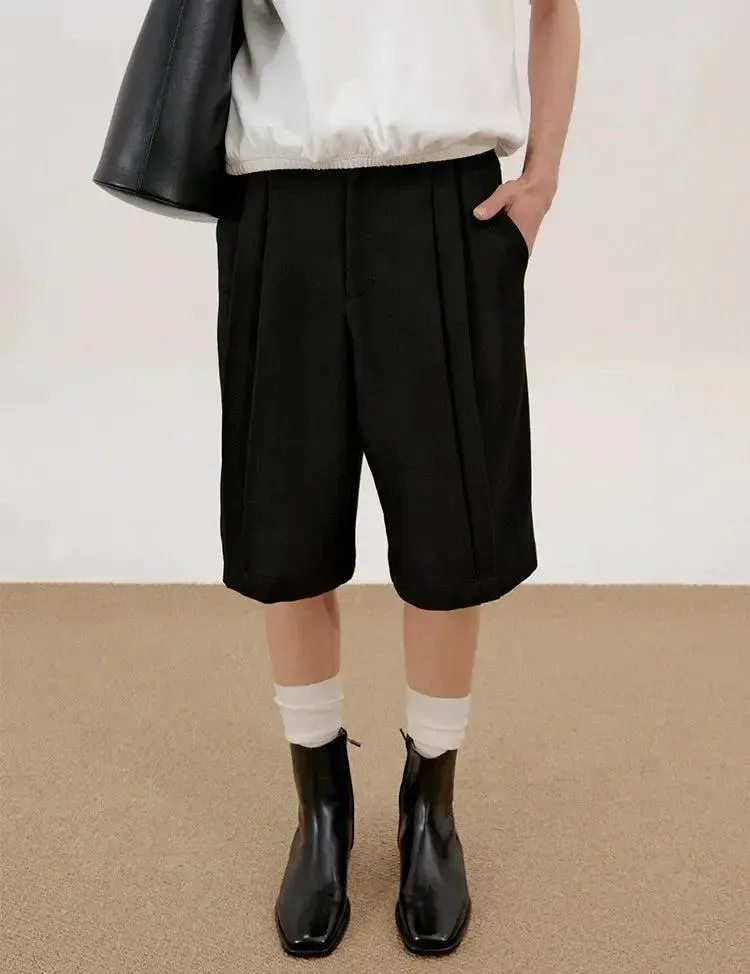 Fold Pleat Shorts