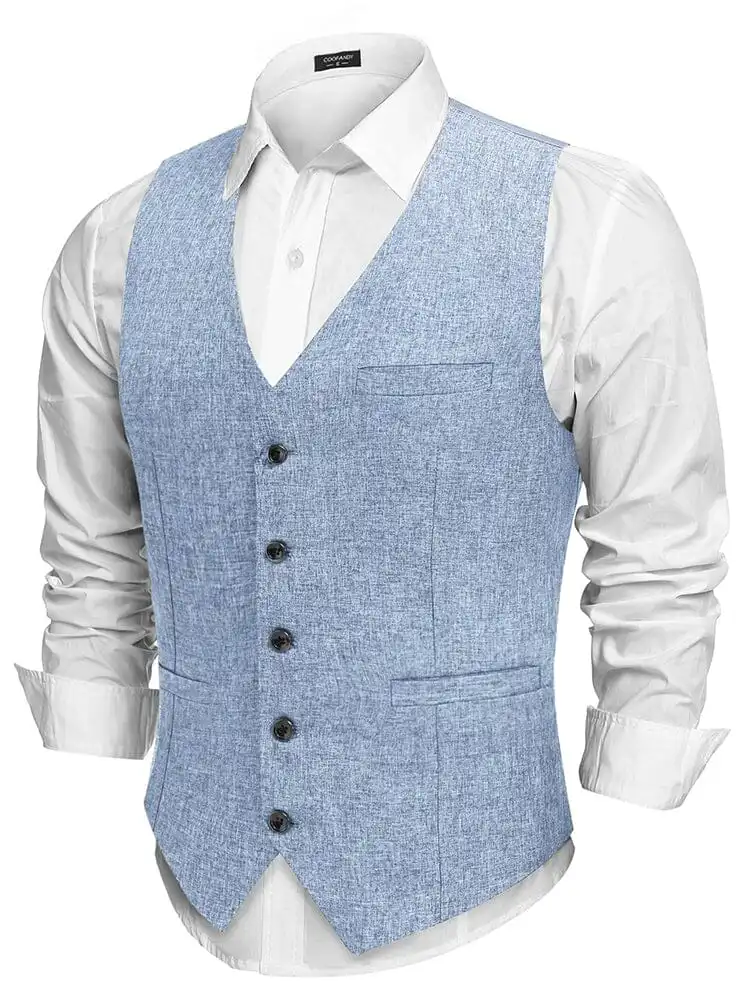 Formal Slim Fit Suit Vest Jacket