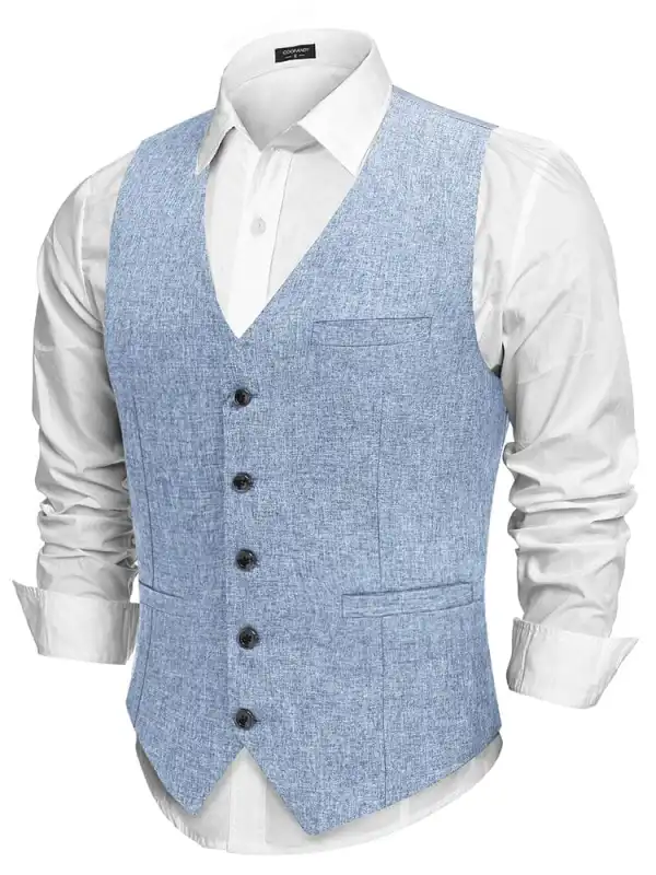 Formal Slim Fit Suit Vest Jacket