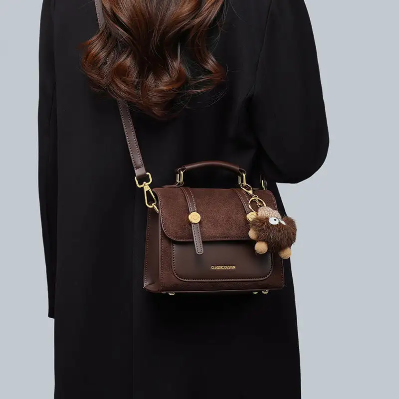 Zip Compact Square Crossbody Bag
