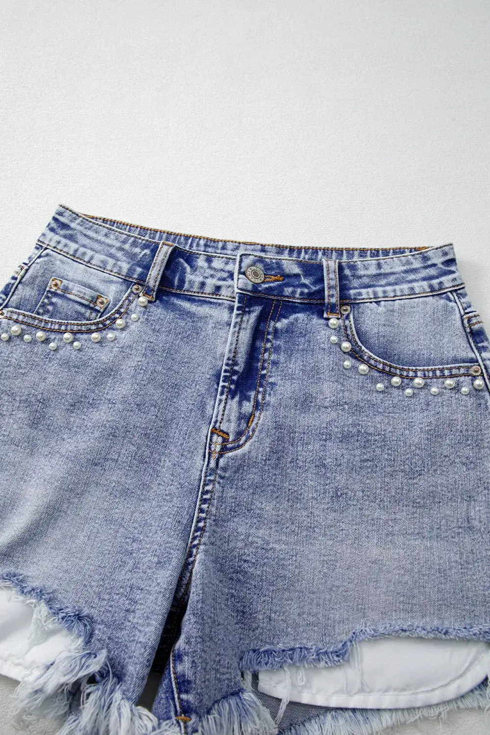 Pull On Pocket Detail Shorts