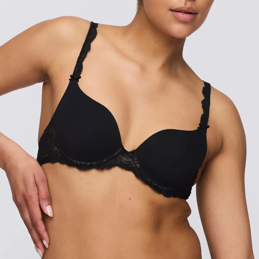 Women's Padded Seamless Leotard Back Adjustable Straps Lace Microfiber Rounded Shape Bra