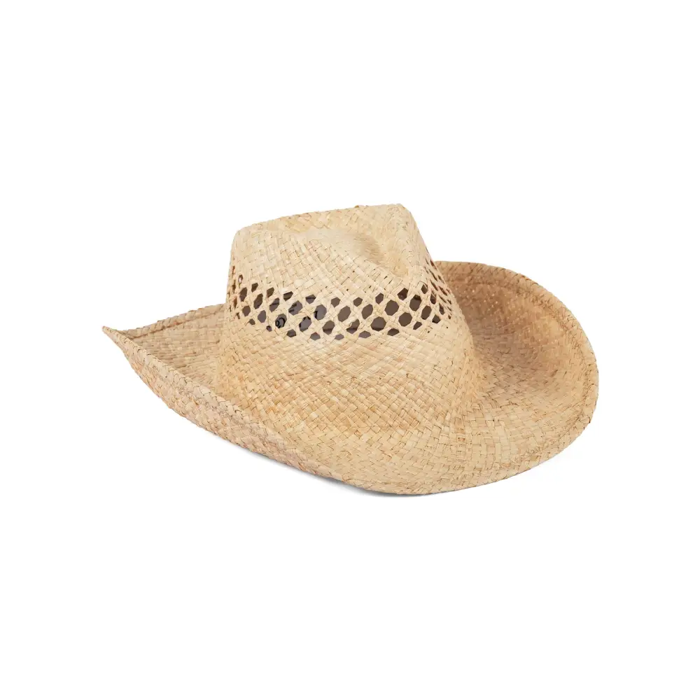 Oversized Raffia Beach Cowboy Hat
