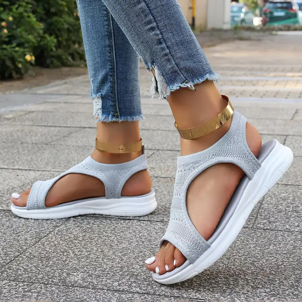 Modern Open Toe Platform Sandals