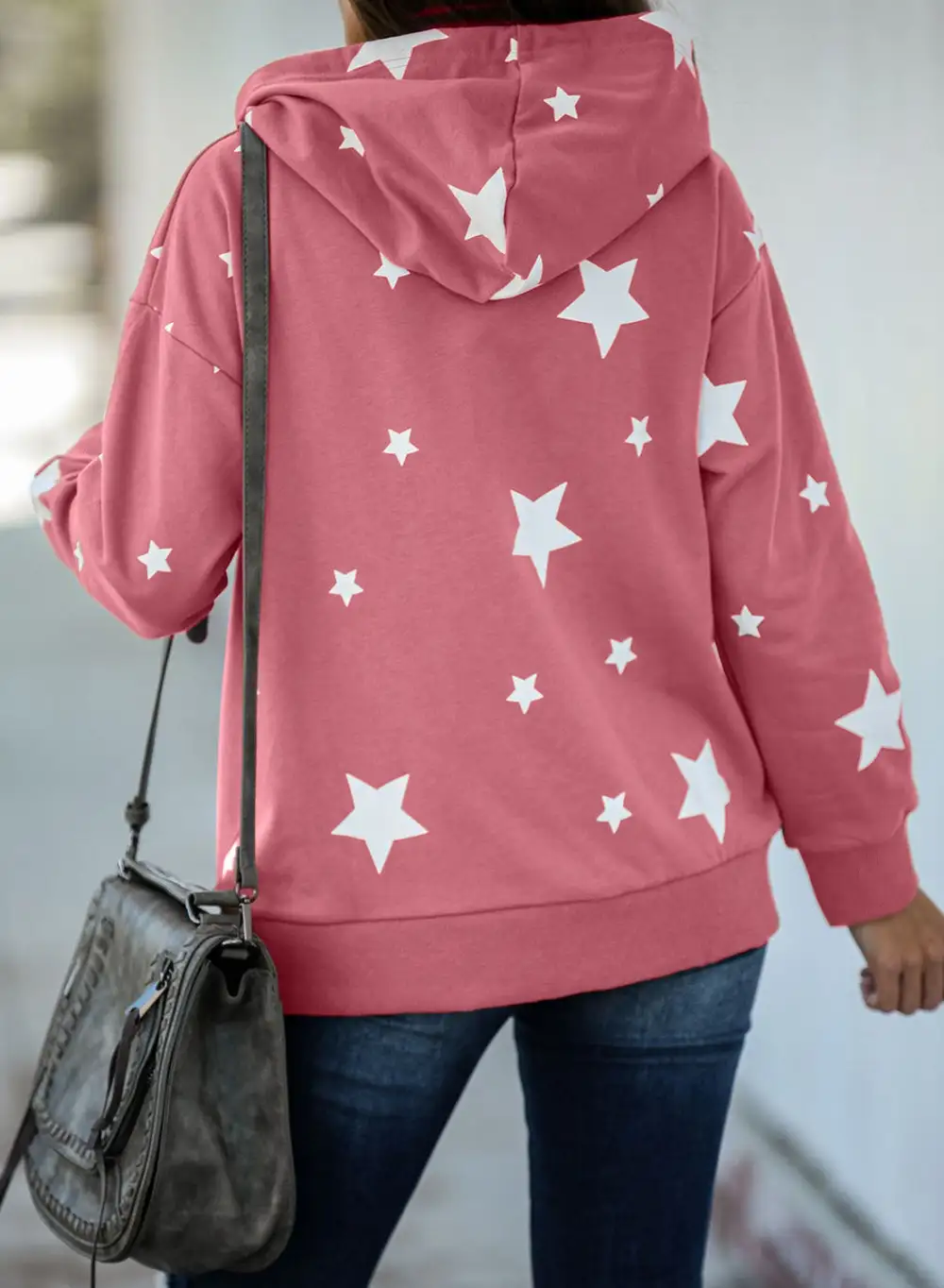 Cotton Blend Star Hooded Top