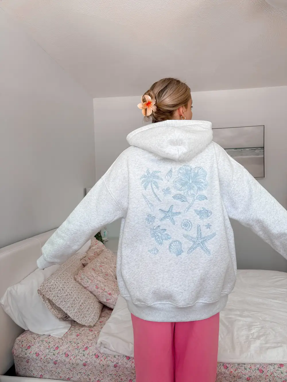 Tropical Embroider Hoodie