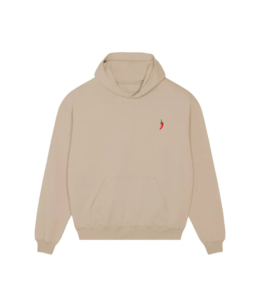 Drawcord Free Dropped Shoulder Unisex Hoodie