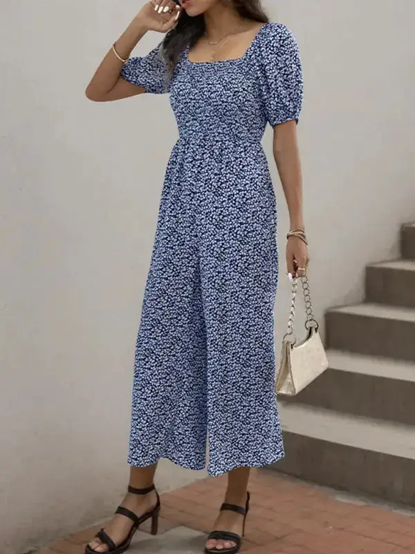 Tailored Everyday Printed Soft Jumpsuit