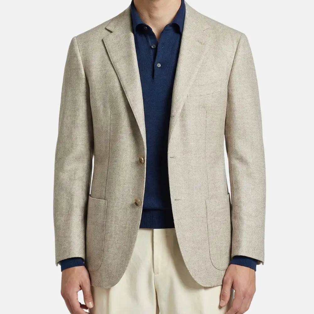 Tailored Cashmere Wool Blazer Jacket