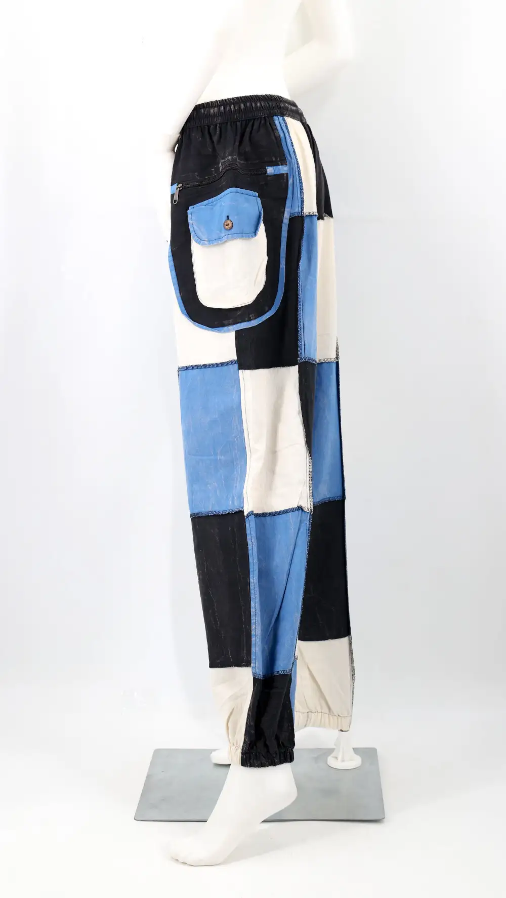 Women's Relaxed Harem Patchwork Drawstring Pants