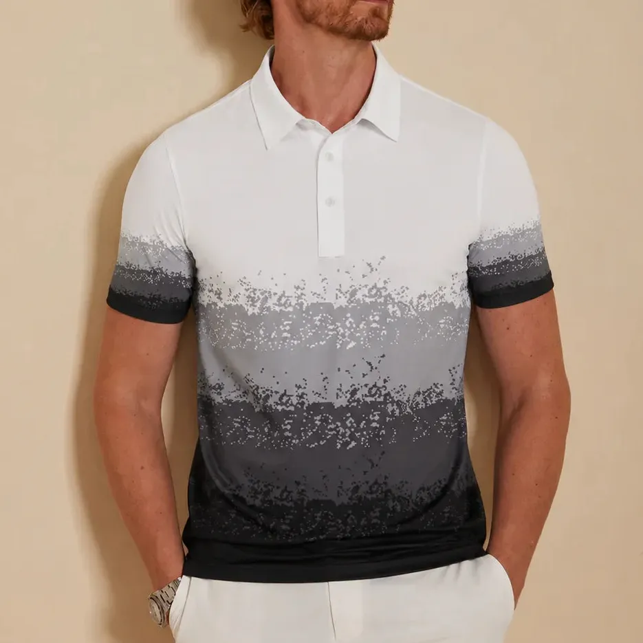 Essential Performance Short Sleeve Button Up Polo Shirt