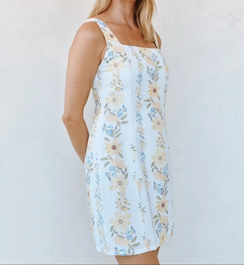 Smocked Fitted Mini Dress