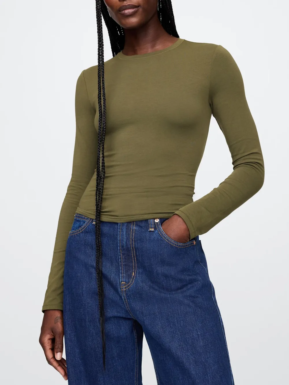 Long Sleeved Elastic Top