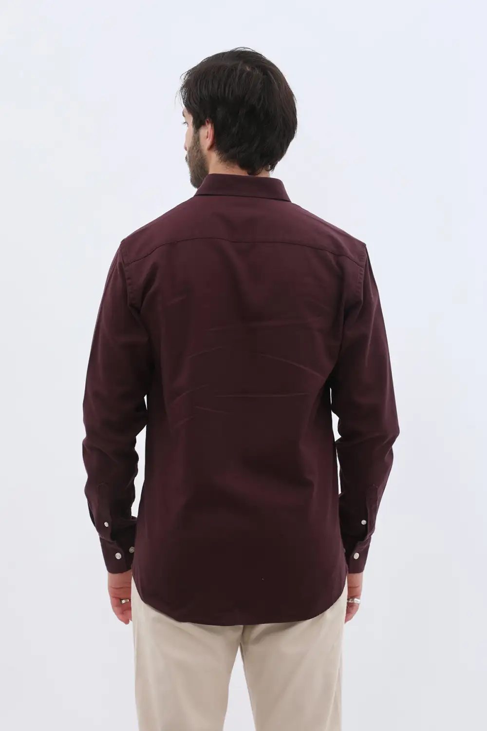 Weekend Long Sleeve Cotton Basket Weave Men's Button Down Shirt