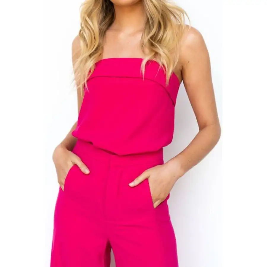 Tube Top and Wide Leg Pants Set