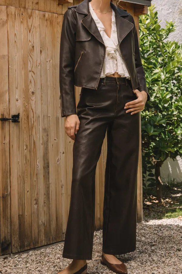 Easygoing Moto Leather Jacket
