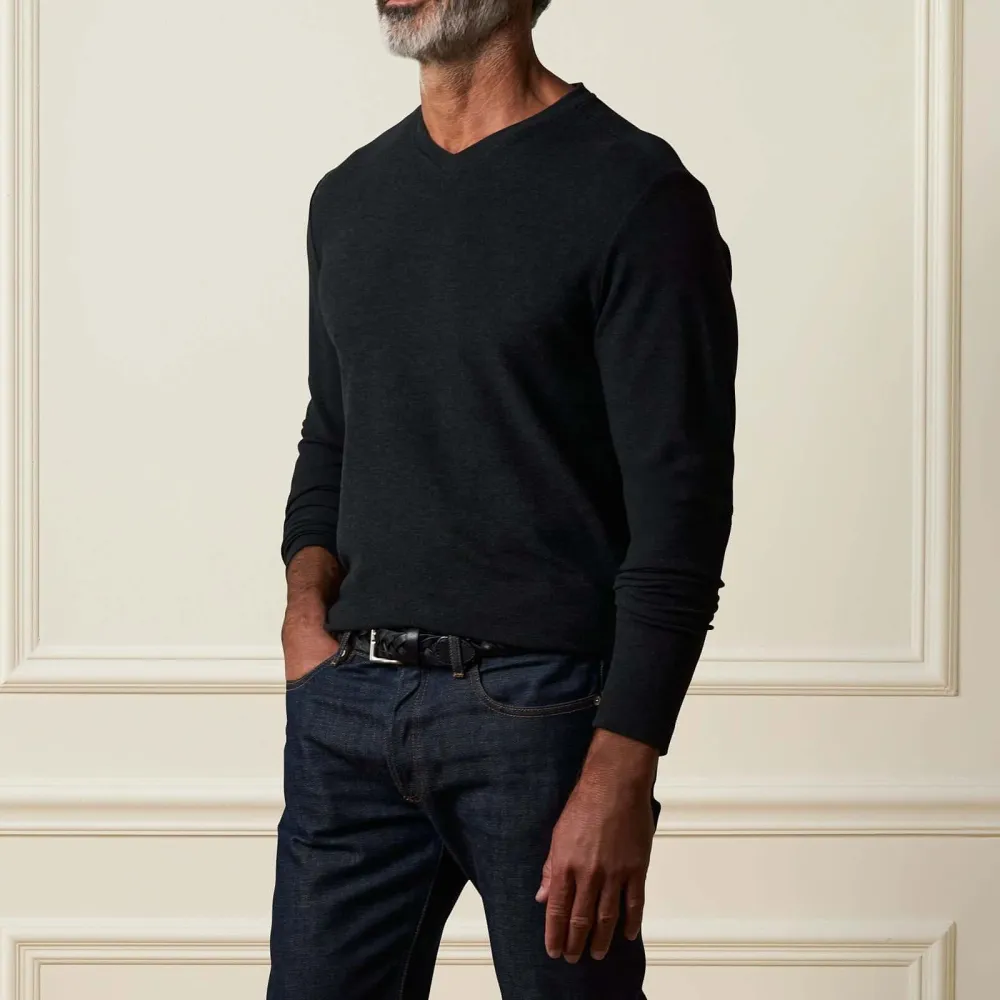 Men's Regular Fit Textured Brushed T-Shirt