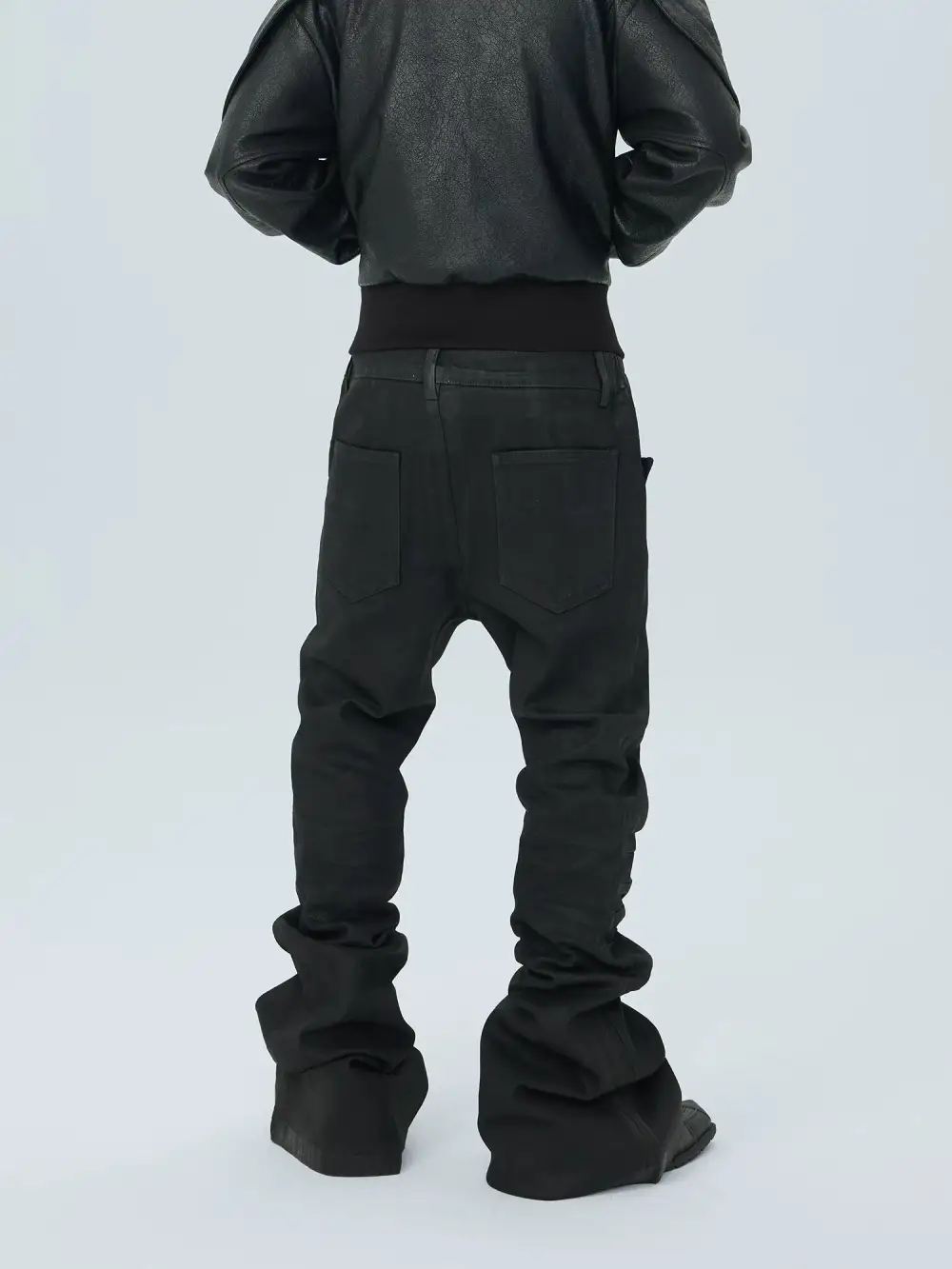 Multi-Snap Stacked Jeans