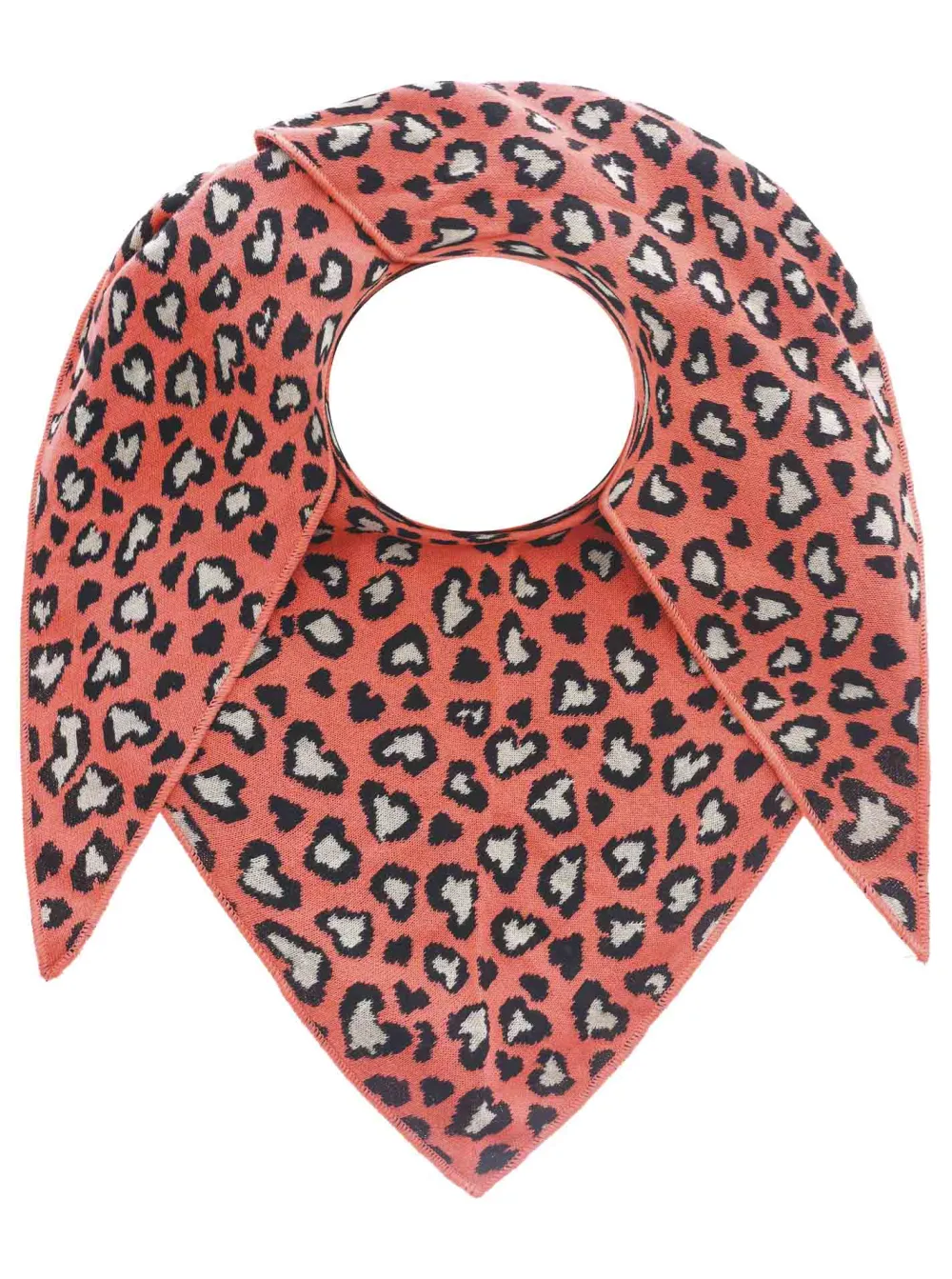 Textured Casual Cotton Wool Leopard Pattern Fashion Scarf