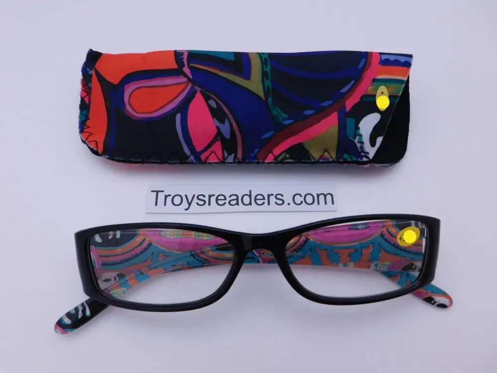 Artistic Reading Glasses with Matching Case