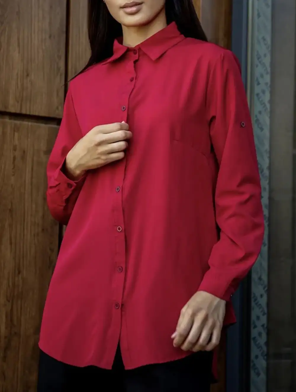 Polo Button Blouse