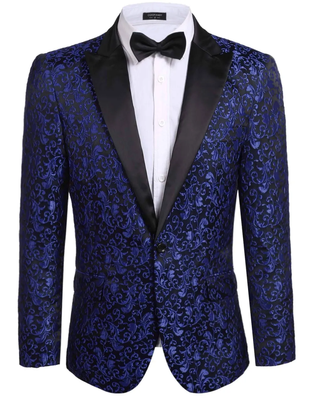Linen Blend Floral Blazer Jacket