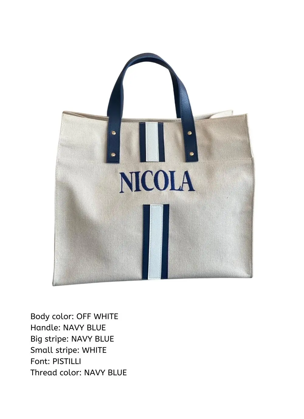Customize Briony Canvass Tote Bag