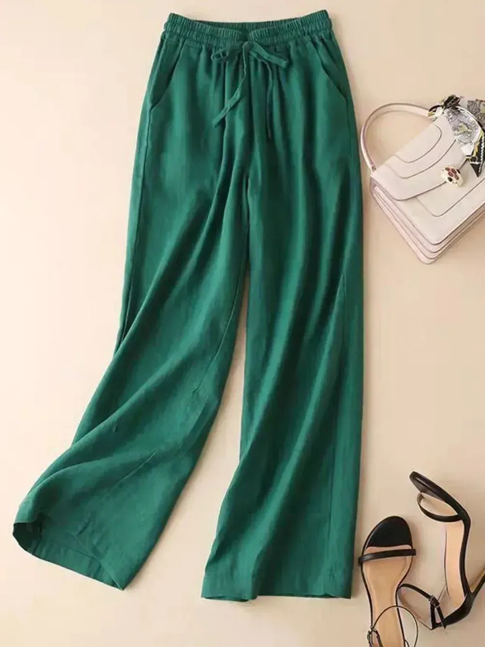 Women's Loose Cotton And Linen Casual Leggings