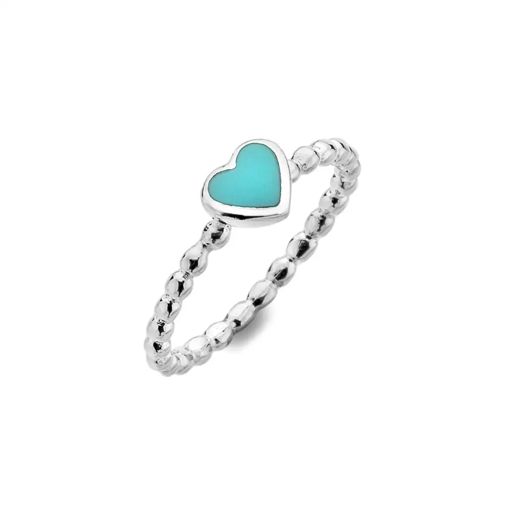 Heart Gemstone Organic Ring