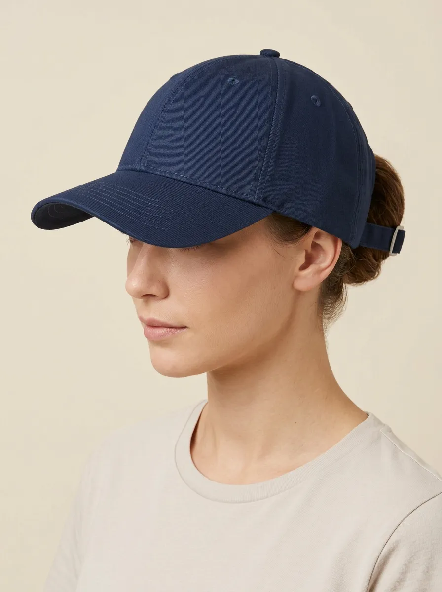 Unisex Navy Minimalist Graphic Baseball Cap