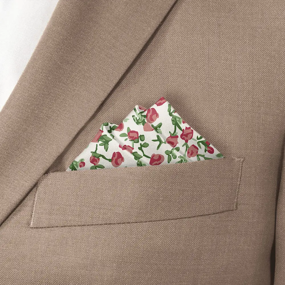 Crisp Sharp Floral Pocket Square