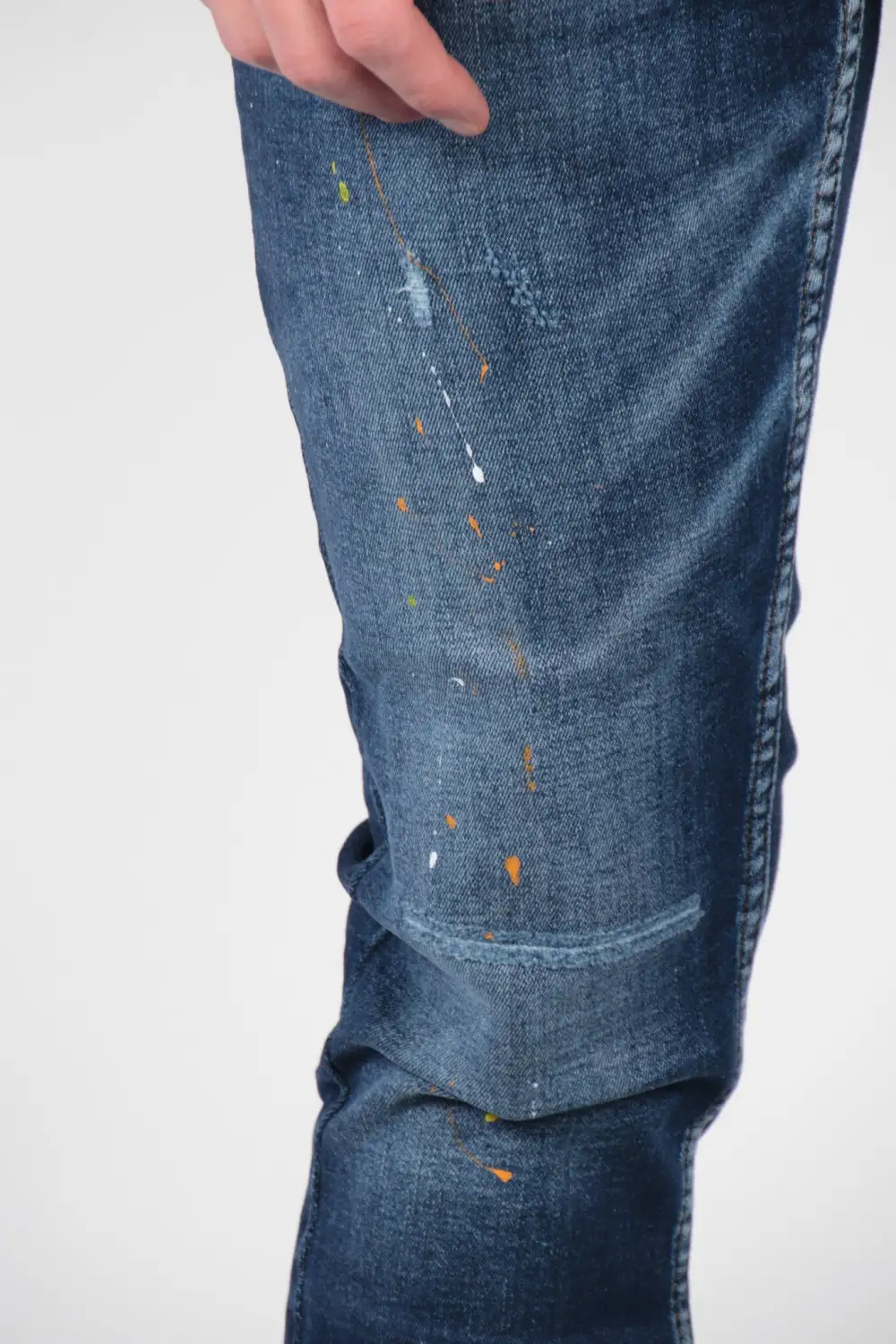 Slim Fit Artistic Detail Jeans