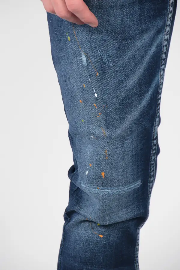 Slim Fit Artistic Detail Jeans