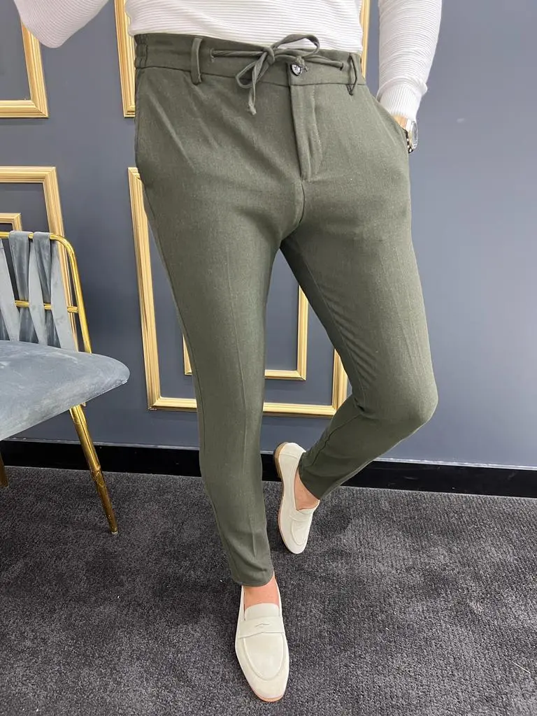 Contemporary Slim Fit Refined Tailored Trousers