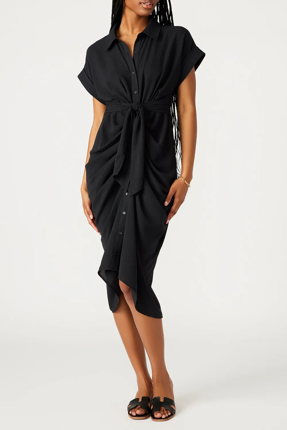 KNIT DRESS BLACK