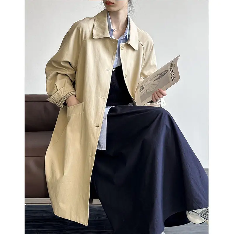 Relaxed Lapel Relaxed Outerwear Coat