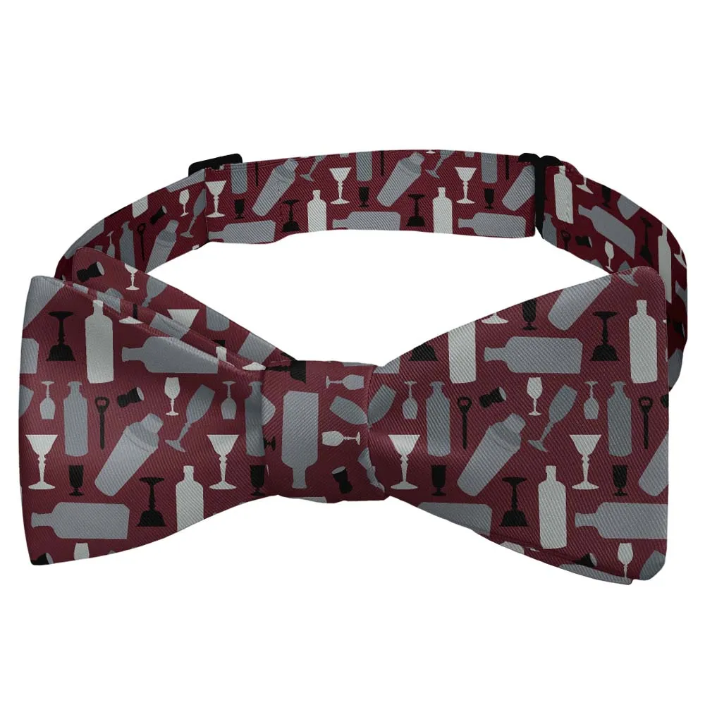 Cocktail Pattern Bow Tie