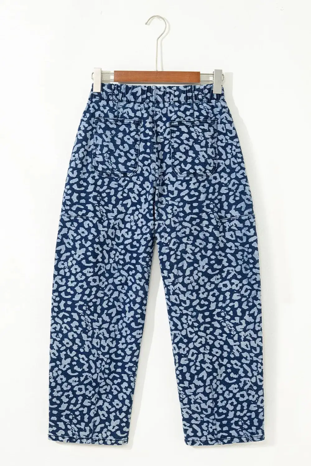 Leopard Print Wide Leg Jeans