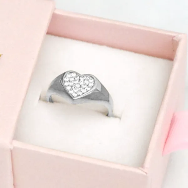 Sculpted Heart Statement Ring