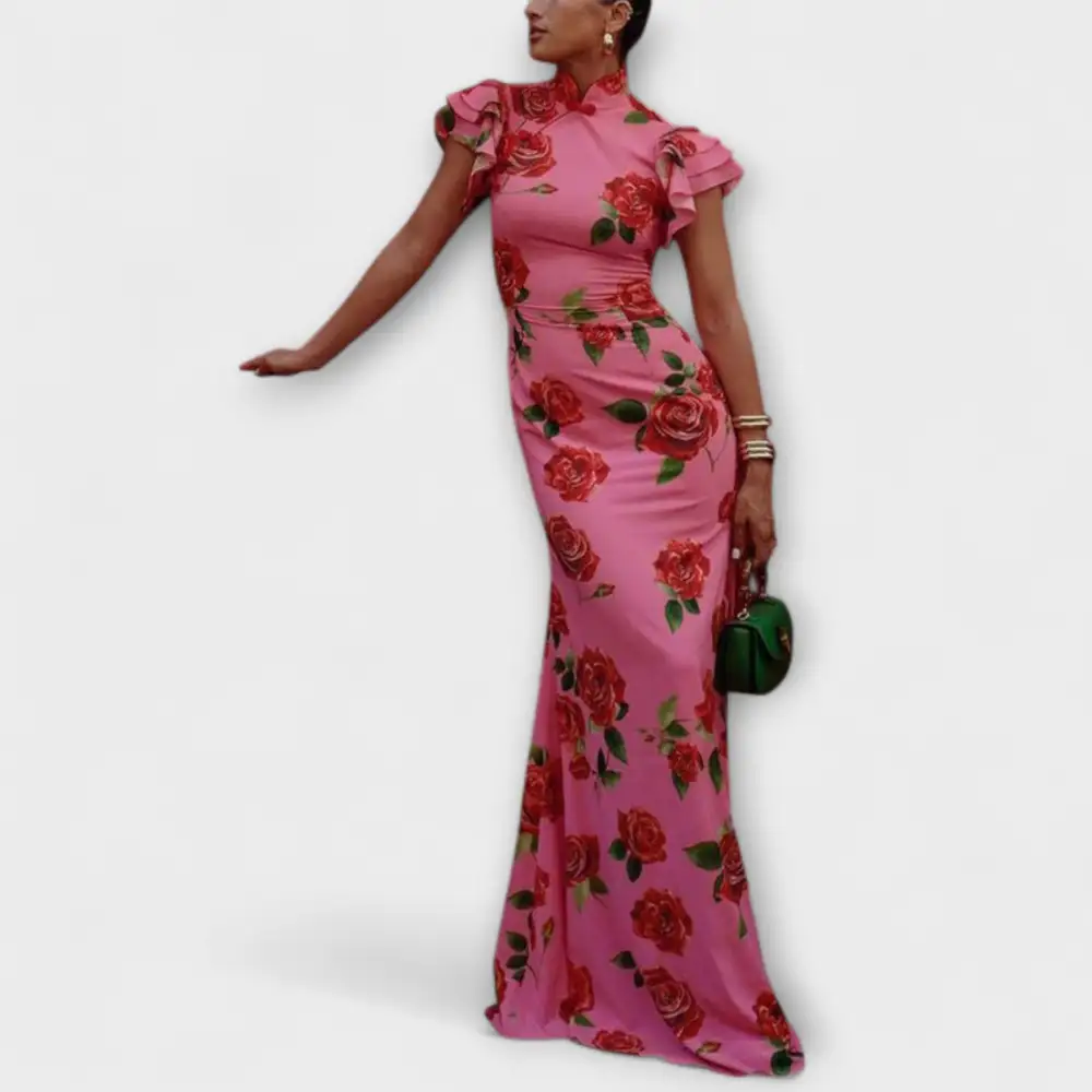 With Floral dress