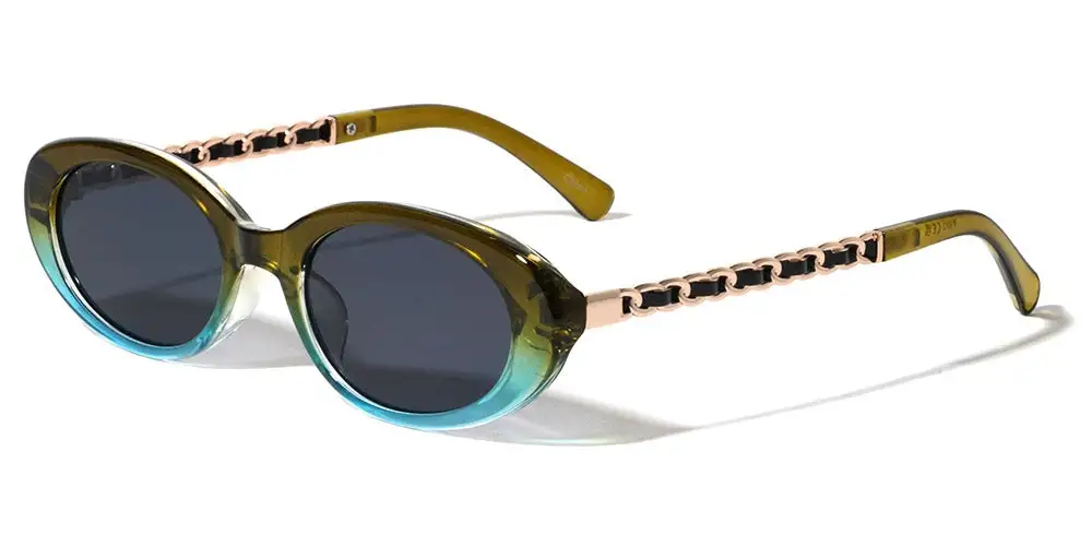Women's Retro Oval Sunglasses