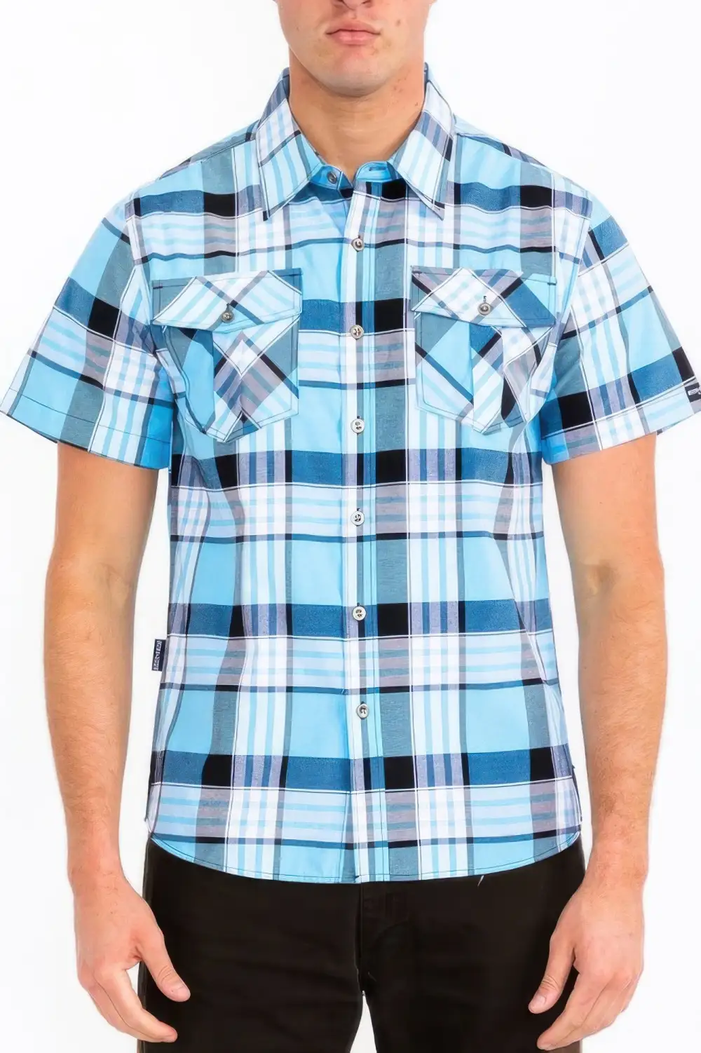 Men's Checkered Two Pocket Shirt