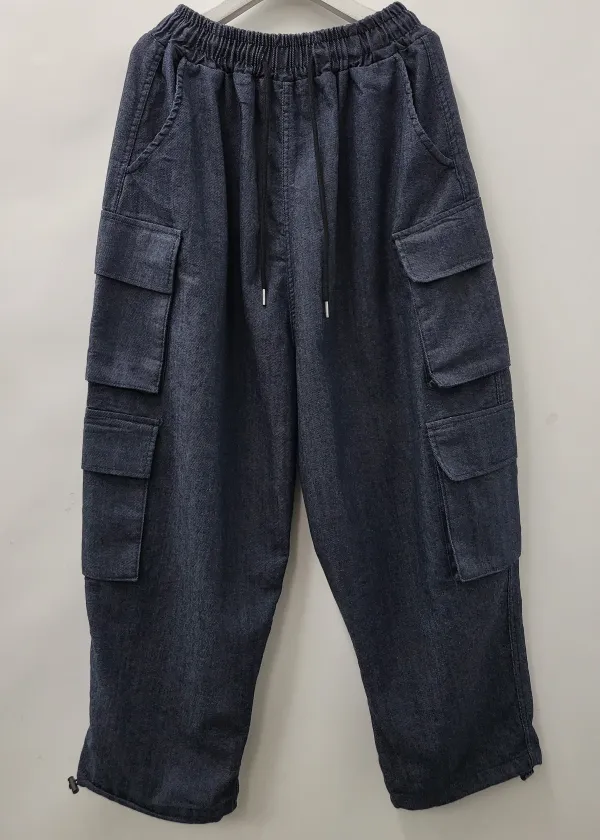 Modern Denim Relaxed Cargo Pants
