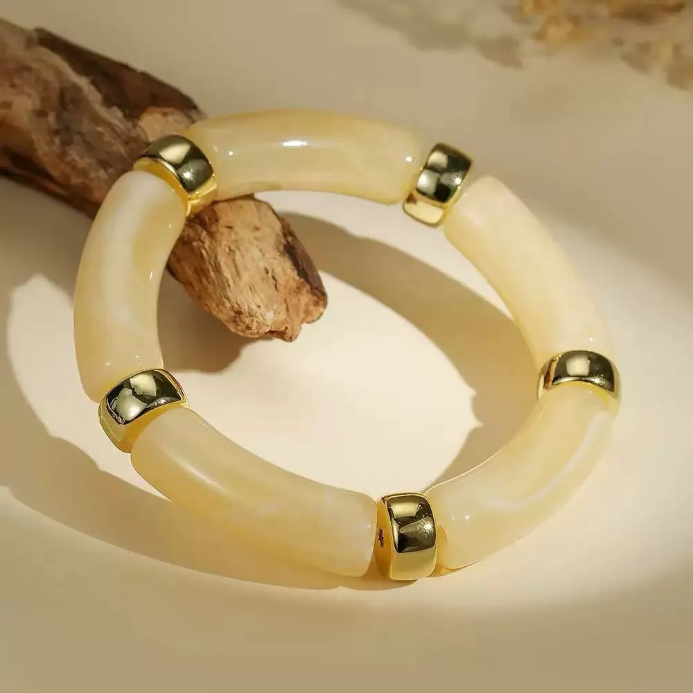 Artful Acrylic Statement Hand Chain Jewelry