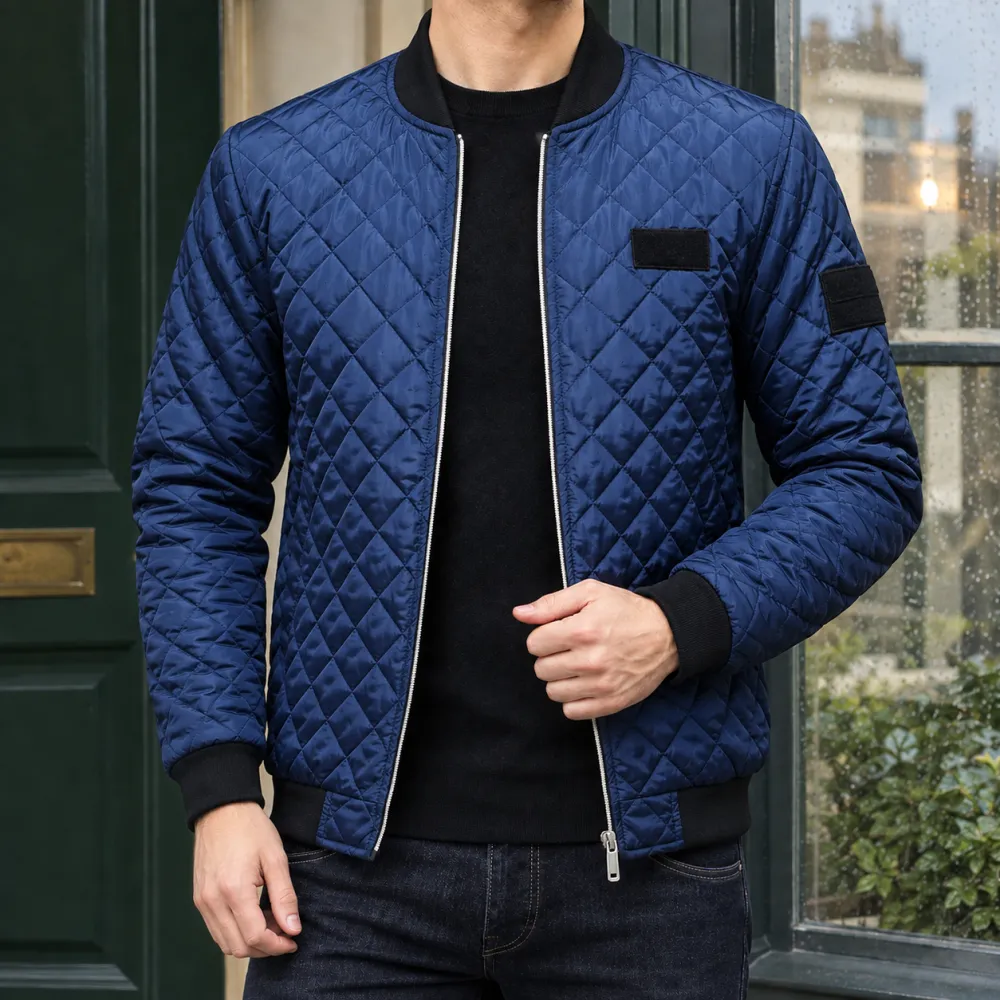 Quilted Cotton-Blend Jacket