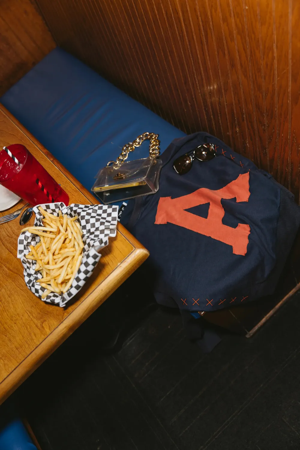 Letter A Patch Long Sleeve Sweatshirt