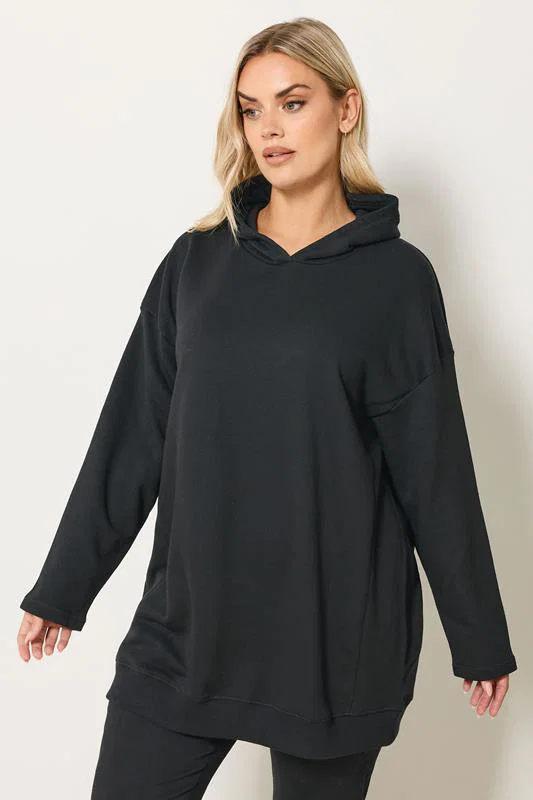 Black Seam Detail Hoodie detail 1