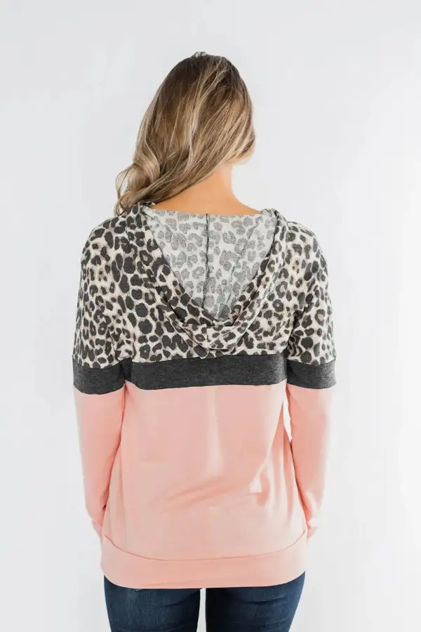 Into Jungle Color Block Hoodie