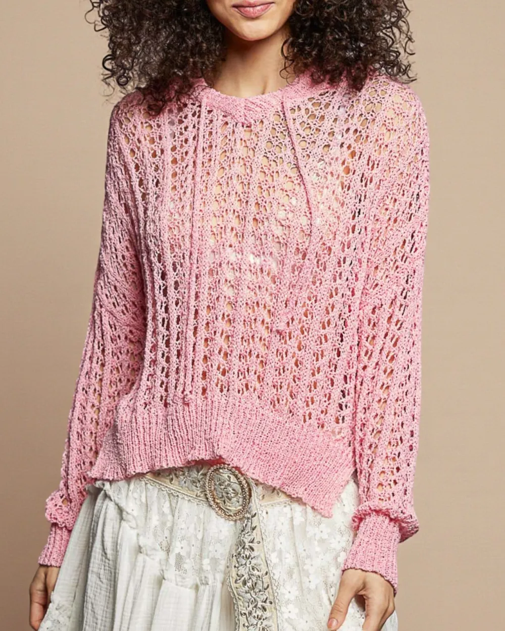 Crochet Hooded Sweater